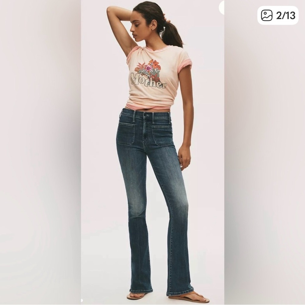 MOTHER "PATCH POCKET INSIDER SNEAK" WASH: CAVING IN *SIZE 27